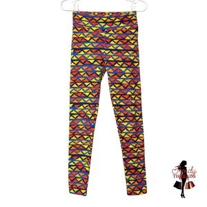 5/$25 ⭐️ LuLaRoe NEW Vibrant Leggings OS Womens One Size Colorful Geometric Fun